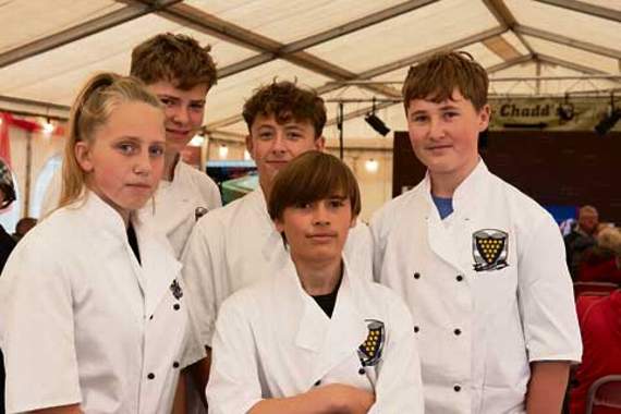 The Budehaven cookery students, who later took part in a cooking demo. Picture: Budelicious