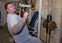 Rob prepares for the Britain’s Strongest Man Novice final