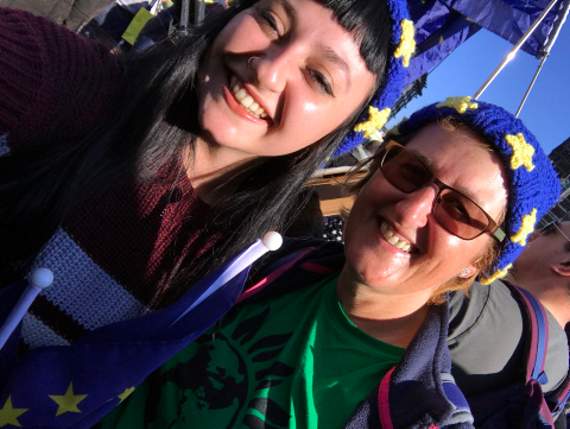 Philippa and her daughter, of Bude, at the march.