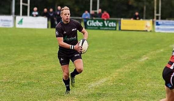 Full-back Dan Pearce was back in the starting 15 and impressed with some typically dynamic runs as well as providing an assist. Picture: Ian Rocks