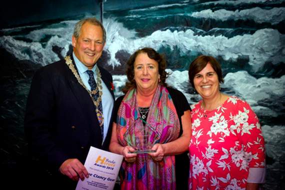 Sue Clancy Gear, nominated by Steph Jones Giles (right), for her dedication to wildlife.