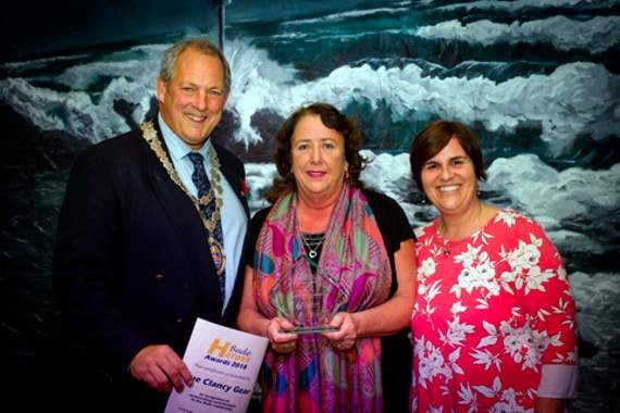 Sue Clancy Gear, nominated by Steph Jones Giles (right), for her dedication to wildlife.