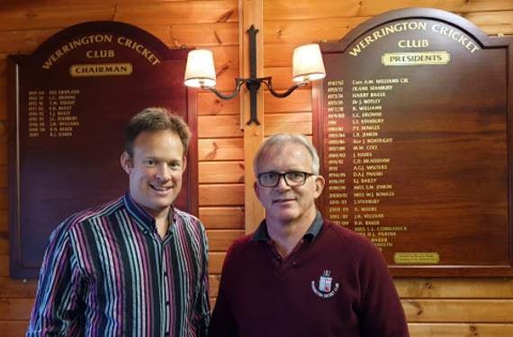 Former Cornwall Council leader Adam Paynter nominated Richard Jenkin of Werrington Cricket Club for a Civic Award.