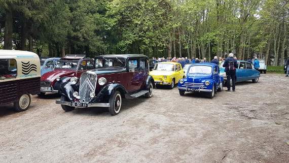 Caption: Some of the classic cars.