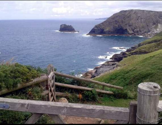 A view from Tintagel, overlooking the coast, by Mark Sidwells of Camelford.