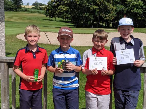 The four members of Trethorne Golf Club who competed in the Cornwall Golf Union Under 12 Mini Tour.