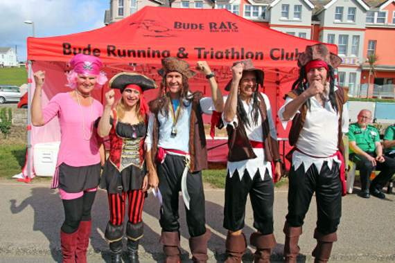 Organisers in their fancy dress costumes.