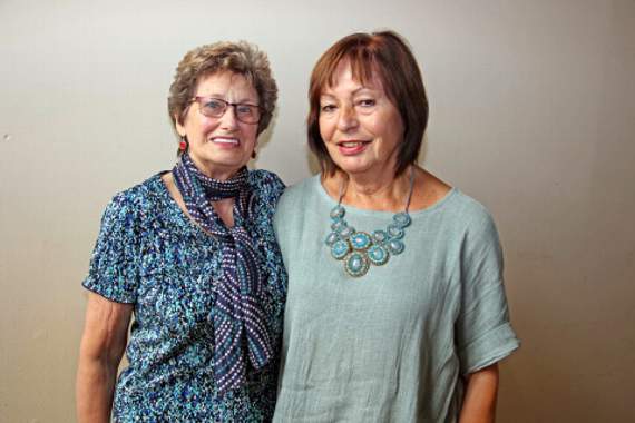 Celia Knight of Launceston and Annie Geilgens of Kerkrade, Netherlands, meet at last.