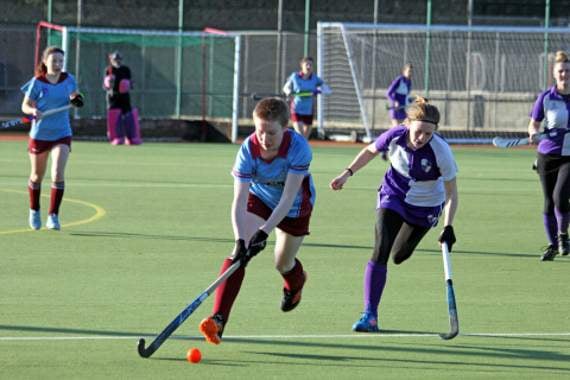 Bude’s Cara Phillips runs down the wing.