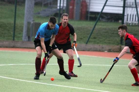 Bude talisman Kristof Saunders prepares to strike towards goal. Pictures: Paul Hamlyn
