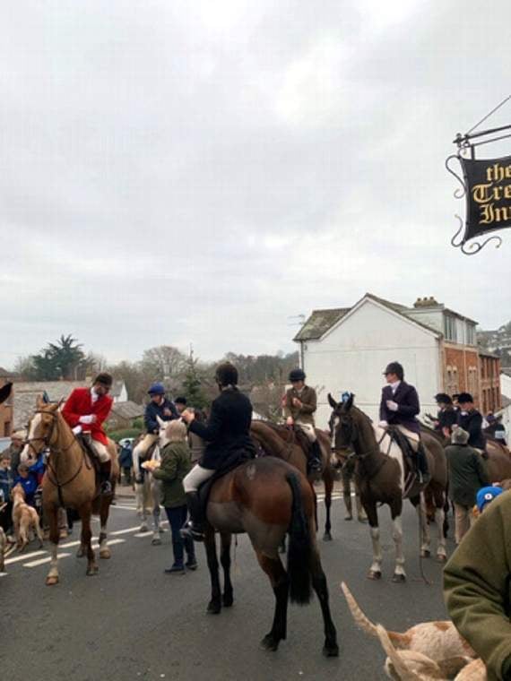 Riders enjoy a stirrup before setting off. Pictures: Emma Hendy