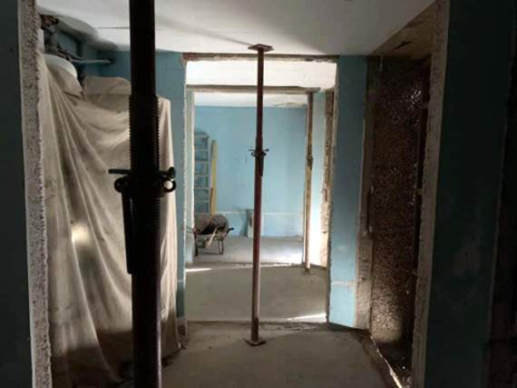 Work has already begun on the inside of the club.