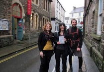 Mary walks from Holsworthy to Okehampton library to raise funds for charity