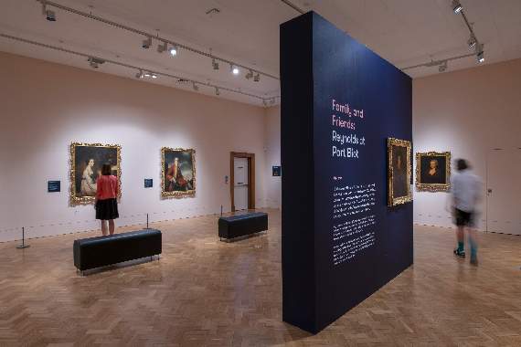 Invited guests being given an early viewing.Picture courtesy of Plymouth Museum and Art Gallery of the Reynolds and Port Eliot exhibition at The Box museum and art gallery in Plymouth yesterday. Picture courtesy of Plymouth Museum and Art Gallery