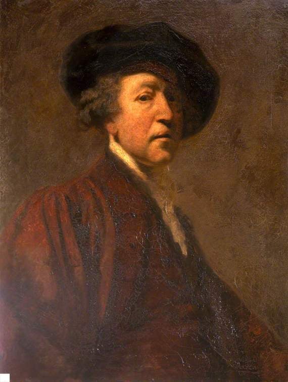 A self-portrait of Sir Joshua Reynolds later in his highly successful career as a London portrait painter. Picture courtesy of Plymouth Museum and Art Gallery