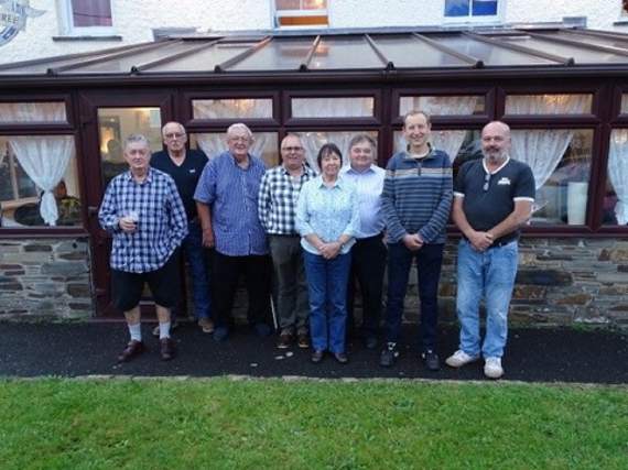Members of 52 Post at a reunion marking 30 years since the Royal Observer Corps was stood down. Pictured are Ron Toll, Kelvin Haddy, Gerald Pridham, Alan Freeguard, Shirley Abell Steve Dawe, Grahame Piper, and Peter Abell