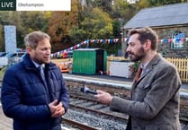 Transport Secretary today dispatches the first passenger train on the revamped Okehampton line