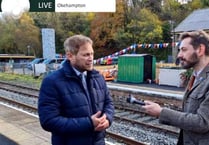 Transport Secretary today dispatches the first passenger train on the revamped Okehampton line