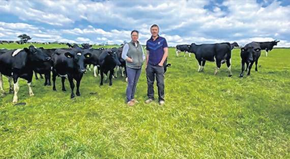 Kevin and Katie Hoare have a dairy herd of over 100 cows. Their slurry is converted into compressed methane gas to fuel vehicles.