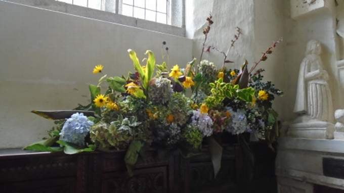 One of the beautiful floral displays
