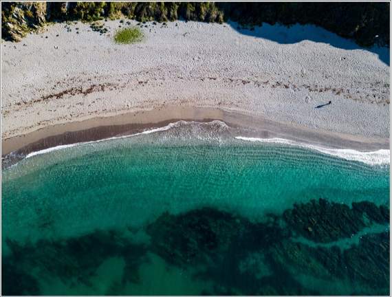 An aerial view of Portwrinkle Beach on the Rame Peninsula a it is now...