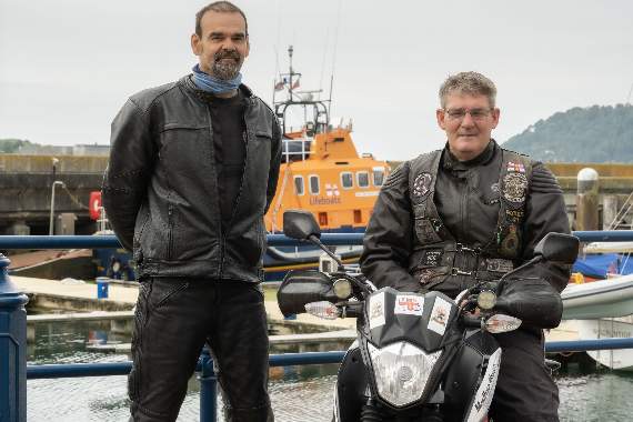 STUART Morrissey and Paul Brady will visit all the RNLI stations in Devon and Cornwall by motorbike over the coming four days