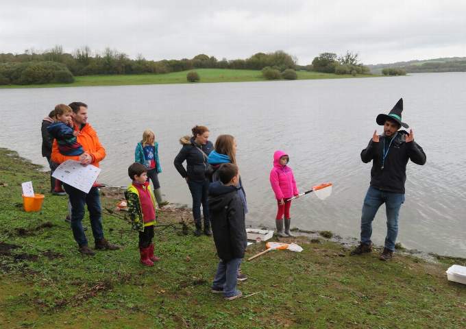 A family-friendly pond exploration session at a previous South West Lakes event.