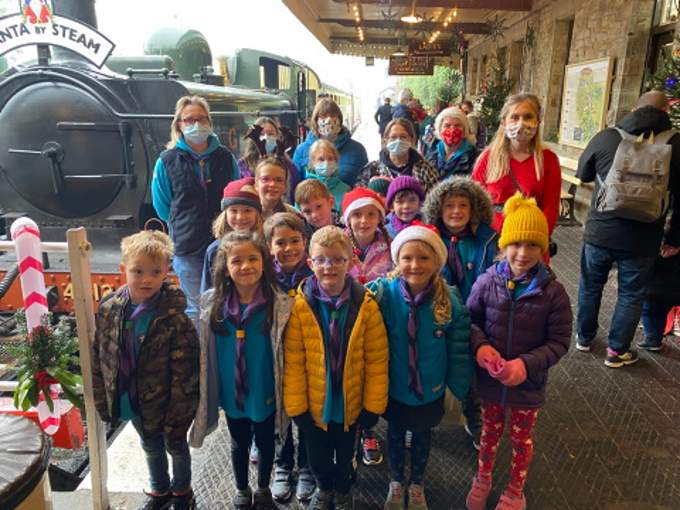 1st Lifton Beavers took a ride on the Santa Express