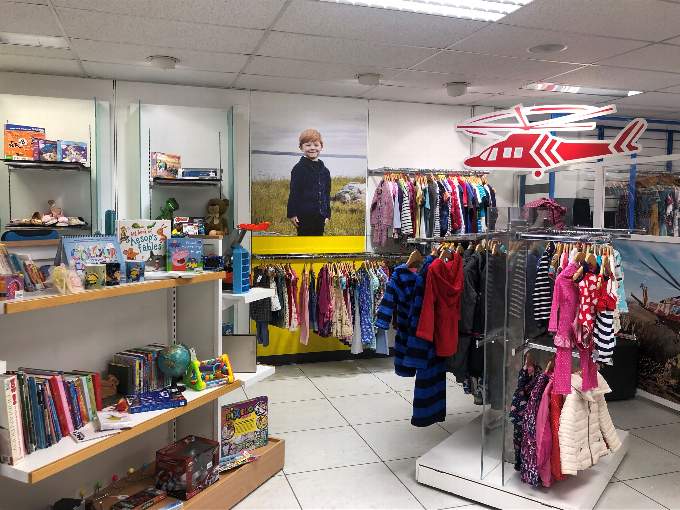 The interior of the Cornwall Air Ambulance shop, which only opened in Bodmin less than a year ago