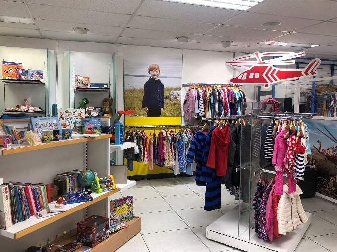 The interior of the Cornwall Air Ambulance shop, which only opened in Bodmin less than a year ago
