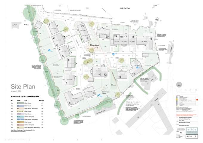 The proposed development would see 22 additional homes built in Ashwater. Picture: Graeme Barclay Architect