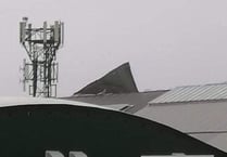 Bude Leisure Centre roof damaged by storm