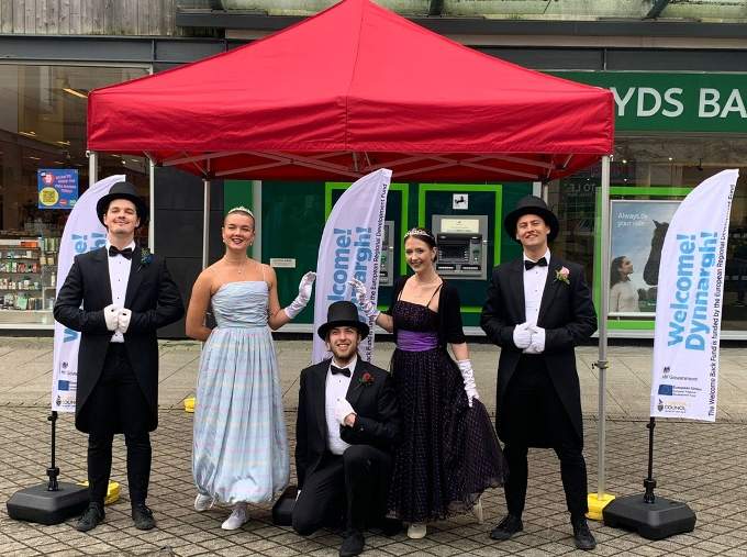 The Emergent Ensemble are among the artists performing in town centres around Cornwall as part of the Hall for Cornwall Welcome Back programme.