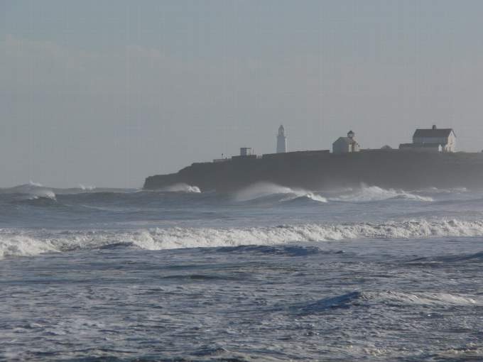 WAVES on the coast of Northumberland. Photo by Dr Pamela Buchan