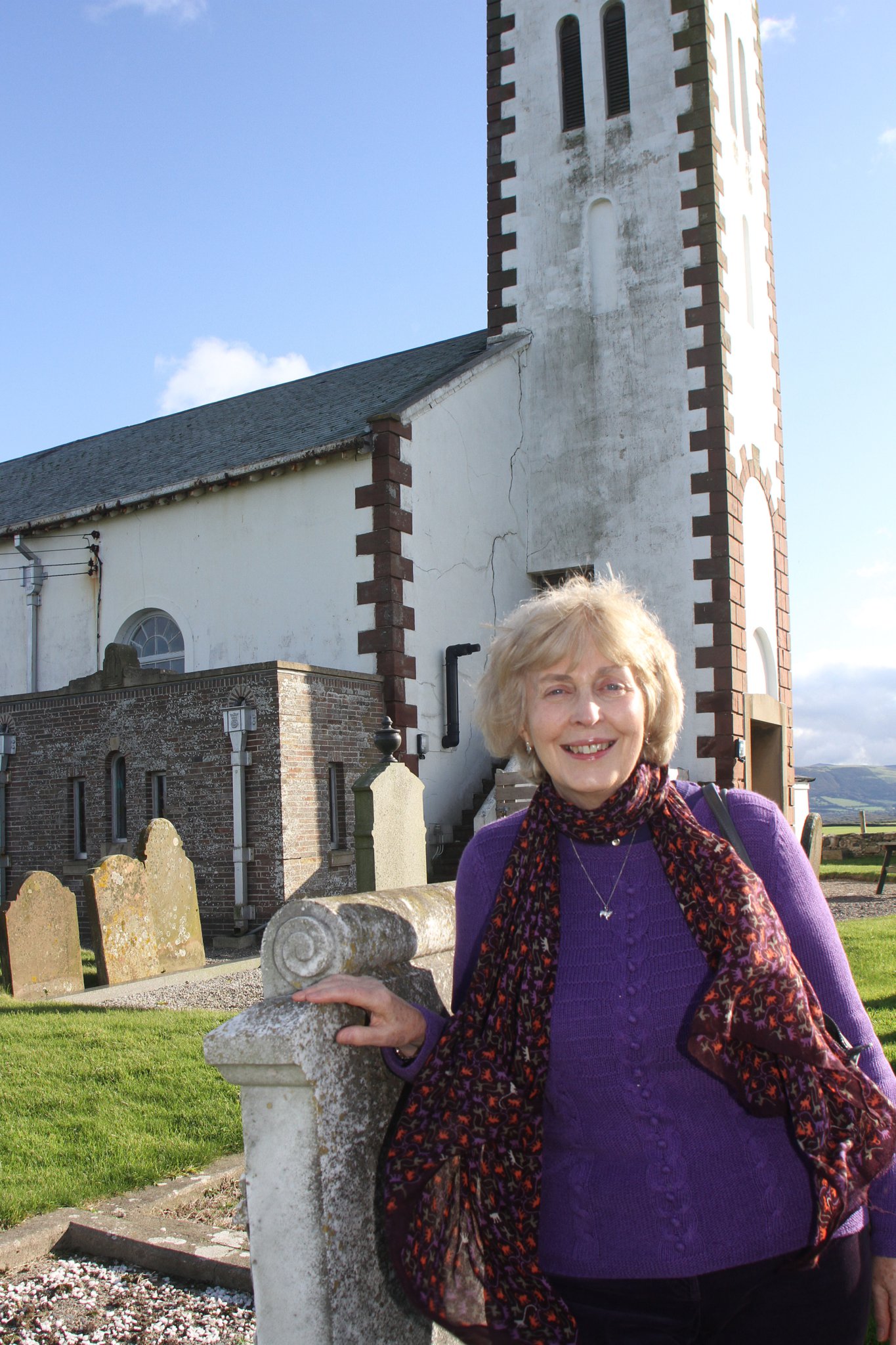 Exhibition at Jurby Church to celebrate the 200th anniversary of the present Jurby Church organised by Sandra Kerrison.
Sandra Kerrison who organised the exhibition.