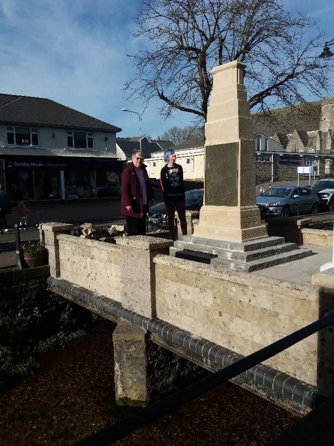 Midsomer Norton’s War Memorial has been beautifully restored.