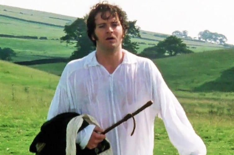 The white shirt worn by Colin Firth in the beloved 1995 BBC adaptation of Pride and Prejudice will be on display as part of Jane Austen House’s new exhibition on Regency underwear