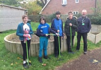 Abbey School students plant a very special rose
