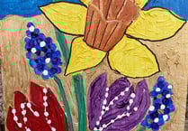 Kids Easter competition in the sensory garden