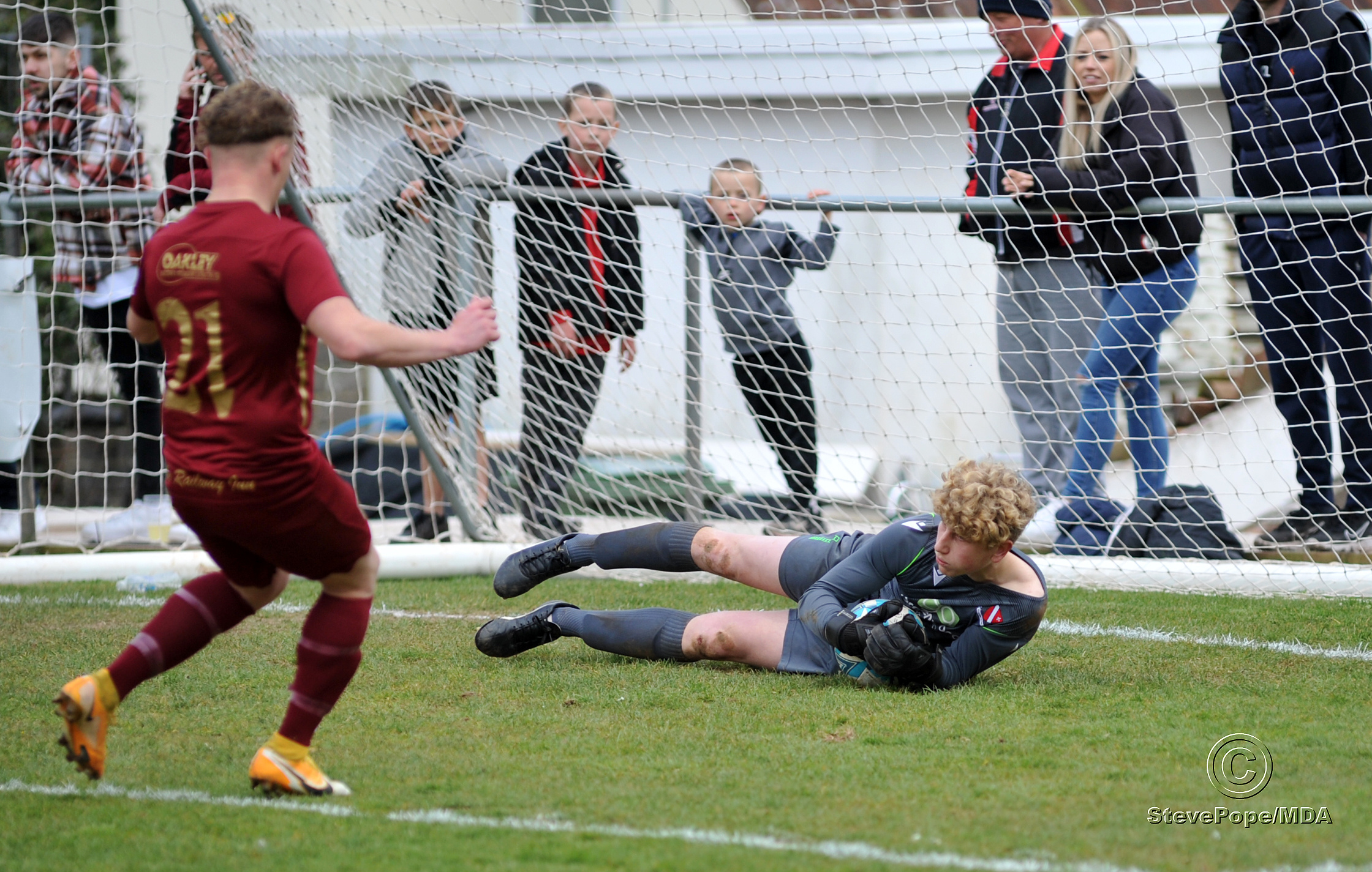 Action from the top of the table Devon Football League South & West clash between Teignmouth and Mount Gould last Saturday. (Steve Pope/MDA)