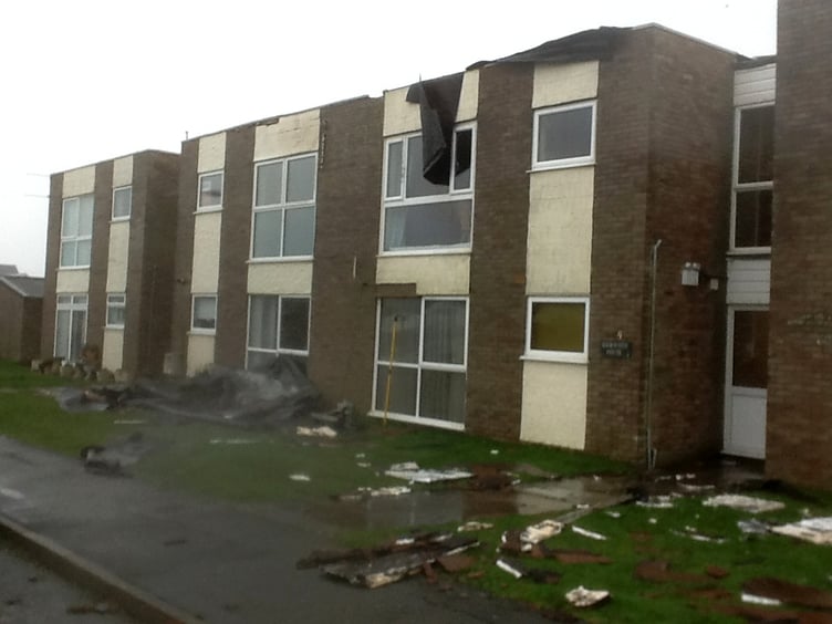The damage to Sherwood House’s roof following Storm Eunice in February that left residents temporarily homeless is being fixed and replaced with a new one