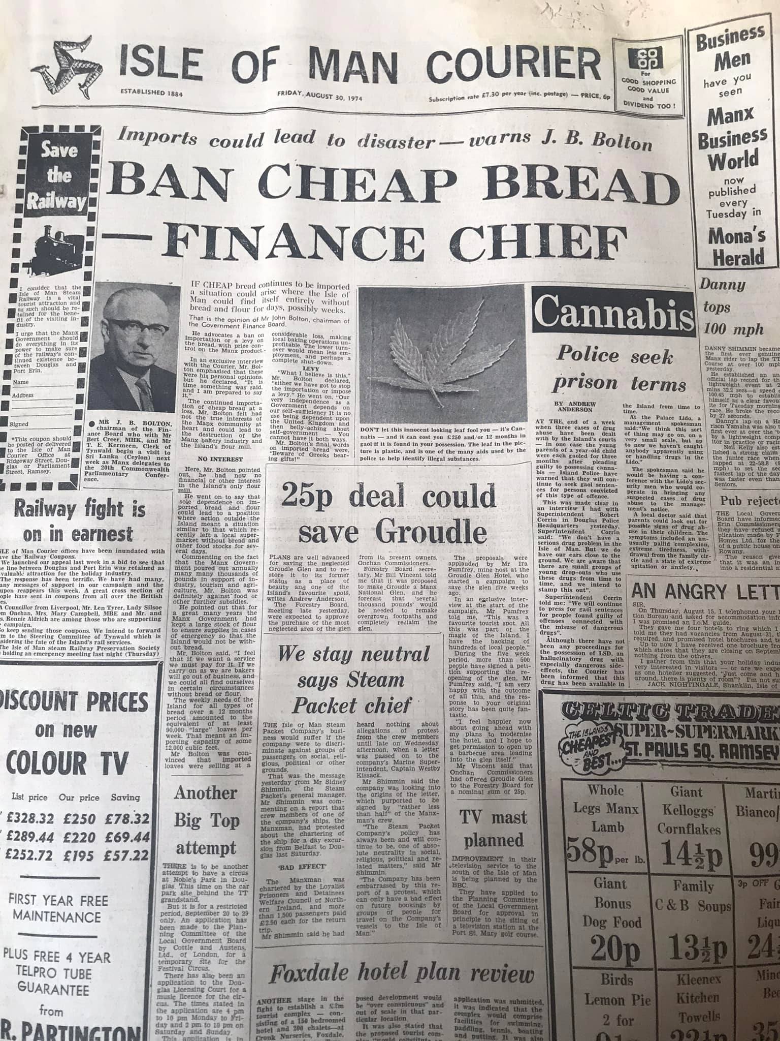 Domestic bread production was a big issue in August 1974