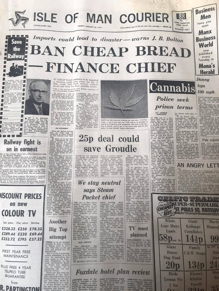 Domestic bread production was a big issue in August 1974