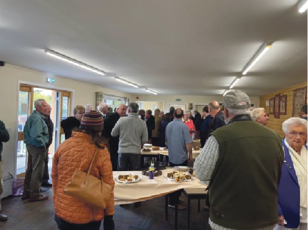 Hay Bowls club enjoying the event