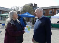 Car share scheme was promoted at Crediton Farmers’ Market
