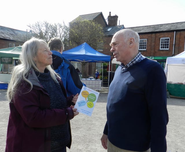 Car share scheme was promoted at Crediton Farmers’ Market
