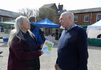 Car share scheme was promoted at Crediton Farmers’ Market
