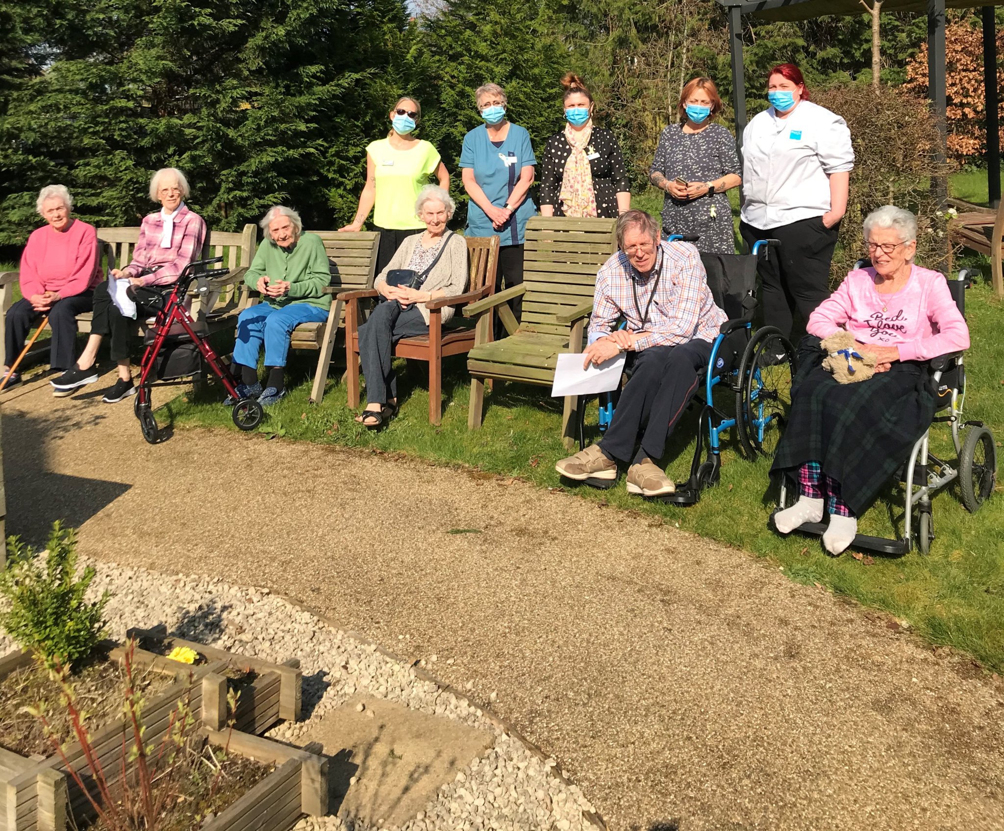 Waverley Grange care home residents took part in the National Day of Reflection
