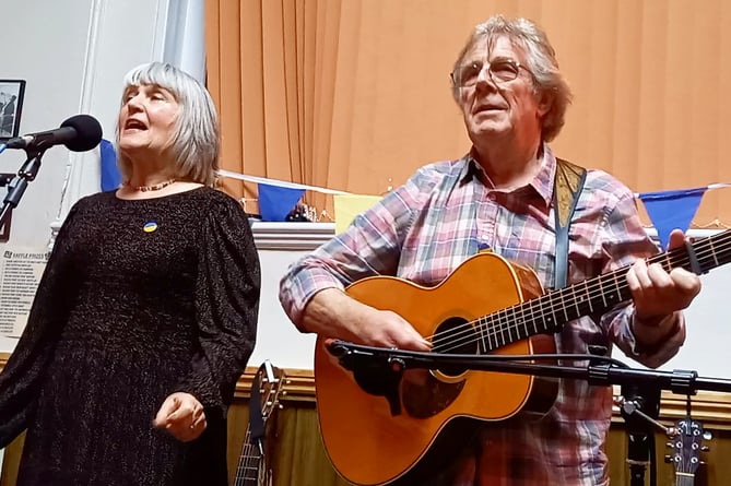 Marilyn Cowan and Keith Fennell from Folk on the Moor.