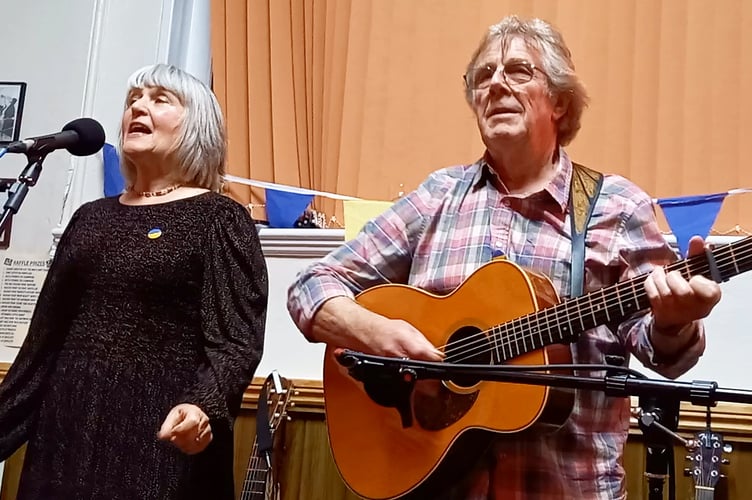 Marilyn Cowan and Keith Fennell from Folk on the Moor.